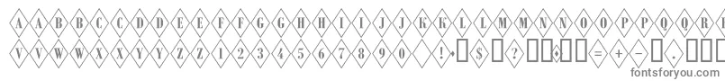 ARombyotl-fontti – harmaat kirjasimet valkoisella taustalla