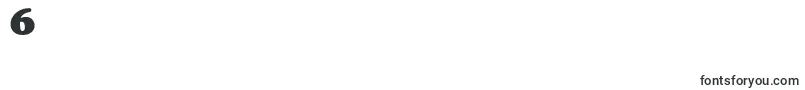 フォントCorbenBold – フォント数字6