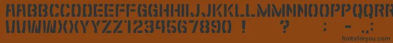 GomariceShibuyaZero Font – Black Fonts on Brown Background