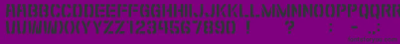 GomariceShibuyaZero Font – Black Fonts on Purple Background