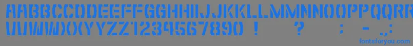 GomariceShibuyaZero Font – Blue Fonts on Gray Background