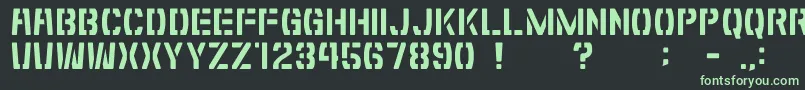 GomariceShibuyaZero Font – Green Fonts on Black Background