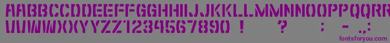 GomariceShibuyaZero Font – Purple Fonts on Gray Background