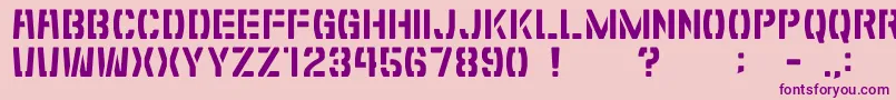 GomariceShibuyaZero Font – Purple Fonts on Pink Background