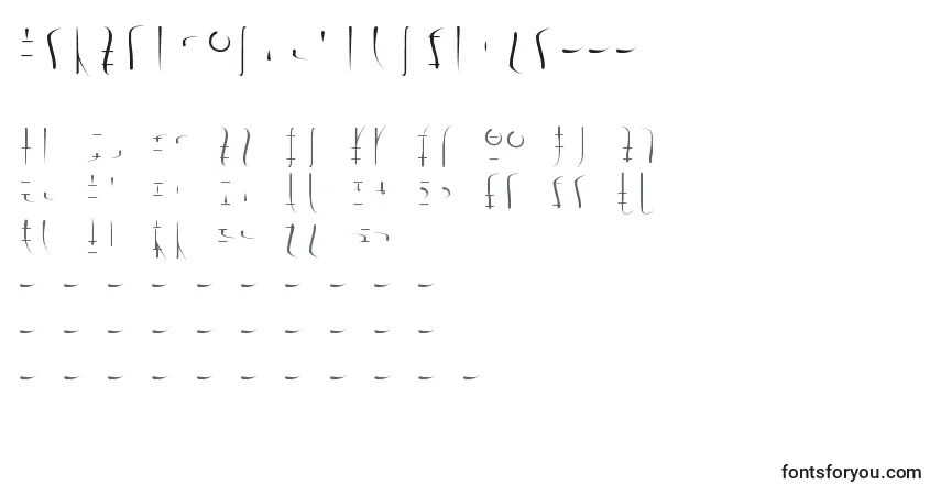 Czcionka LswDrachenklaueSamys0.1 (77534) – alfabet, cyfry, specjalne znaki