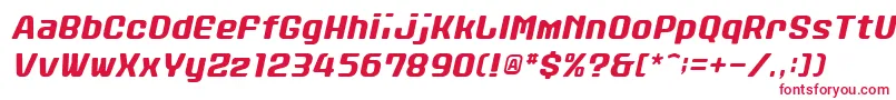 Шрифт StanleyAlphabetoblique – красные шрифты