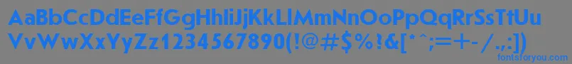 Jrs75 Font – Blue Fonts on Gray Background