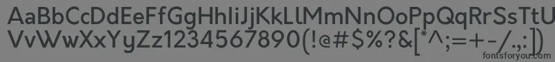 OrkneyMedium Font – Black Fonts on Gray Background