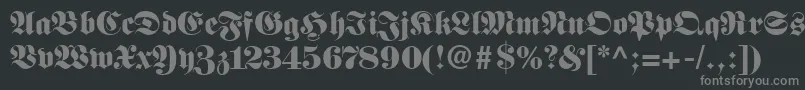 Frnkstnn Font – Gray Fonts on Black Background