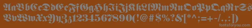 Frnkstnn Font – Gray Fonts on Brown Background