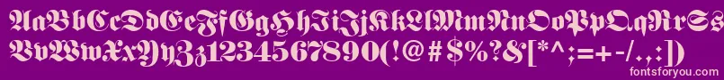 Frnkstnn Font – Pink Fonts on Purple Background