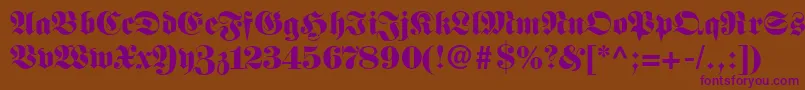 Frnkstnn Font – Purple Fonts on Brown Background