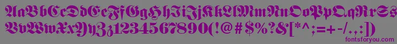 Frnkstnn Font – Purple Fonts on Gray Background