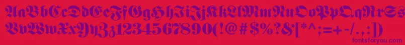 Frnkstnn Font – Purple Fonts on Red Background