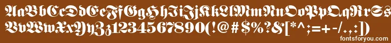 Frnkstnn Font – White Fonts on Brown Background