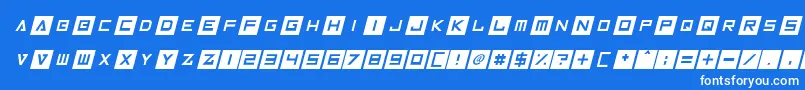fuente InversionzItalic – Fuentes Blancas Sobre Fondo Azul