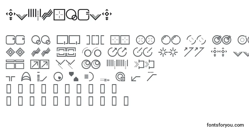 Шрифт Stylebats – алфавит, цифры, специальные символы