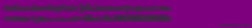 Handshadow Font – Black Fonts on Purple Background
