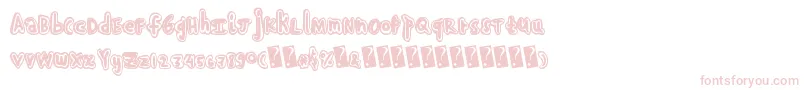 Handshadow Font – Pink Fonts on White Background