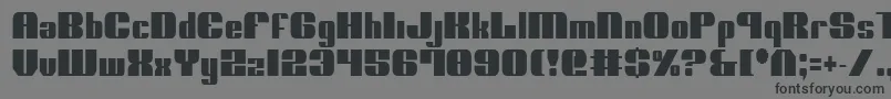 フォントNoloContendreCondensed – 黒い文字の灰色の背景