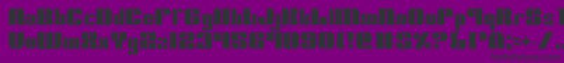 フォントNoloContendreCondensed – 紫の背景に黒い文字