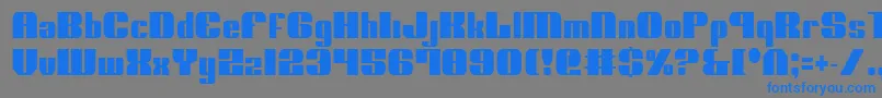 NoloContendreCondensed Font – Blue Fonts on Gray Background