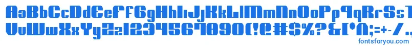 NoloContendreCondensed Font – Blue Fonts on White Background