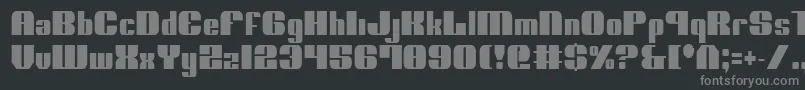 Шрифт NoloContendreCondensed – серые шрифты на чёрном фоне