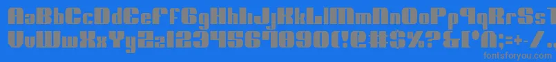 Шрифт NoloContendreCondensed – серые шрифты на синем фоне