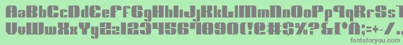 フォントNoloContendreCondensed – 緑の背景に灰色の文字
