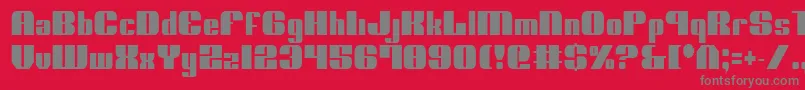 Шрифт NoloContendreCondensed – серые шрифты на красном фоне
