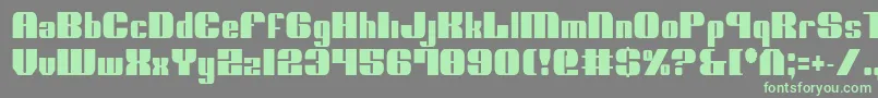NoloContendreCondensed Font – Green Fonts on Gray Background