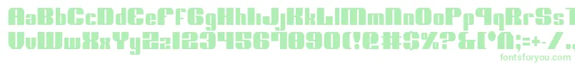 NoloContendreCondensed Font – Green Fonts on White Background