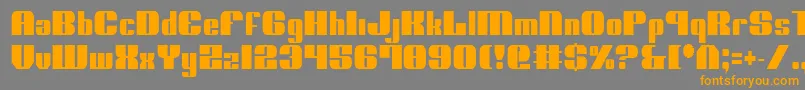 NoloContendreCondensed Font – Orange Fonts on Gray Background