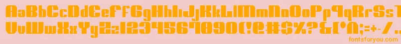 NoloContendreCondensed Font – Orange Fonts on Pink Background