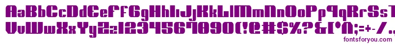 フォントNoloContendreCondensed – 白い背景に紫のフォント