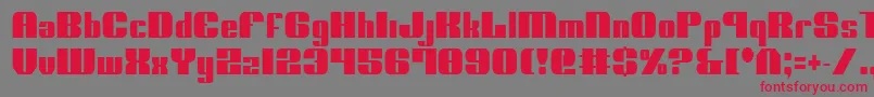 Шрифт NoloContendreCondensed – красные шрифты на сером фоне