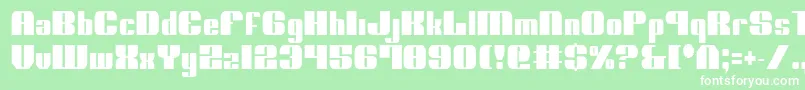 フォントNoloContendreCondensed – 緑の背景に白い文字