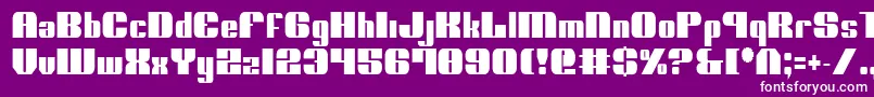 NoloContendreCondensed Font – White Fonts on Purple Background