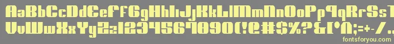 Шрифт NoloContendreCondensed – жёлтые шрифты на сером фоне