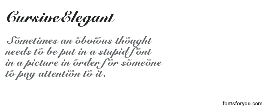 フォントCursiveElegant