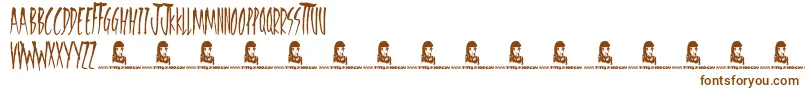 Fonte FreedomFighters – fontes marrons