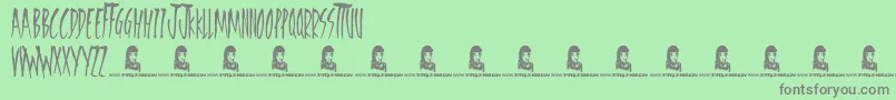 Шрифт FreedomFighters – серые шрифты на зелёном фоне