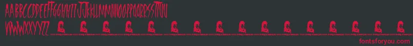 FreedomFighters Font – Red Fonts on Black Background