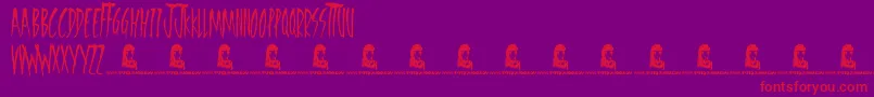 Police FreedomFighters – polices rouges sur fond violet
