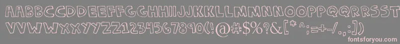 DenneChokipi Font – Pink Fonts on Gray Background