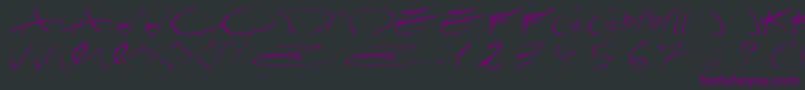 DamagrafikscriptRegular Font – Purple Fonts on Black Background