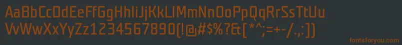 Шрифт TeutonhellBold – коричневые шрифты на чёрном фоне