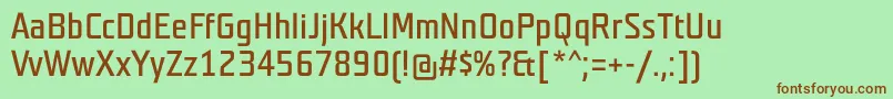 TeutonhellBold Font – Brown Fonts on Green Background