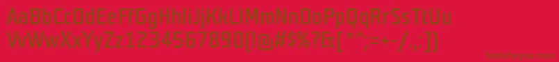 TeutonhellBold Font – Brown Fonts on Red Background
